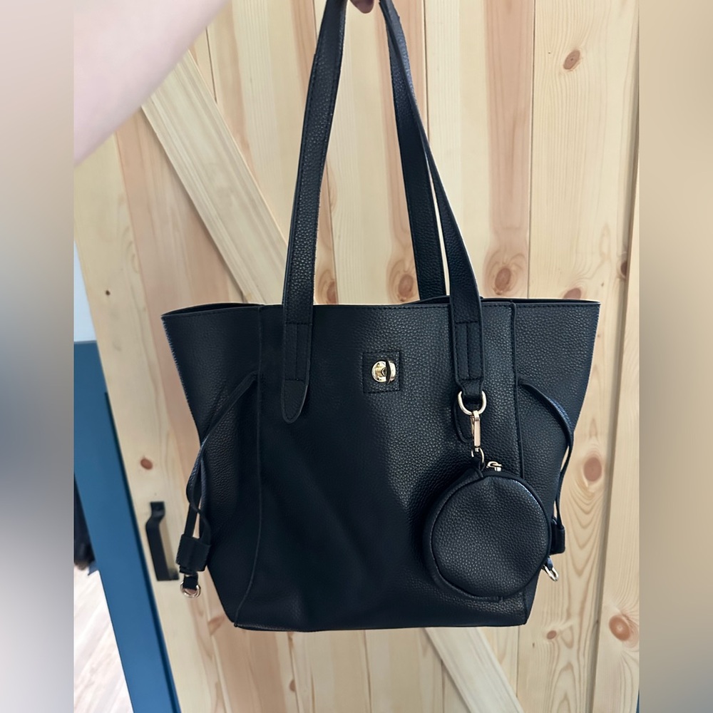 Black Purse with gold accents